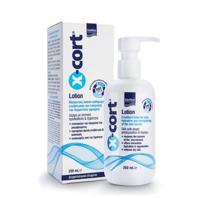 Intermed X-Cort Lotion 250ml (Μαλακτική Λοσιόν Καθημερινής Ενυδάτωσης & Ενίσχυσης του Δερματικού Φραγμού)