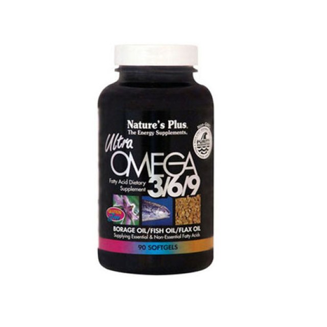 Natures Plus Ultra Omega 3 6 9 1200mg 90cap (Χοληστερίνη - Καρδιαγγειακή Λειτουργιά)