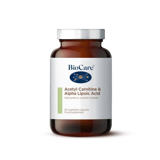 BioCare Acetyl Carnitine & Alpha Lipoic Acid 30caps (Συμπλήρωμα Διατροφής για Αντιοξειδωτική Προστασία & Ενίσχυση του Ενεργειακού Μεταβολισμού)