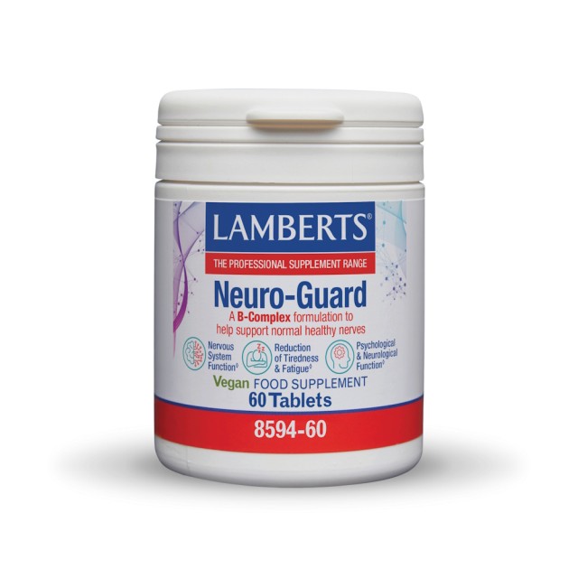 Lamberts Neuro-Guard 60tabs (Σύμπλεγμα Βιταμινών Β για τη Φυσιολογική Λειτουργία του Νευρικού Συστήματος)