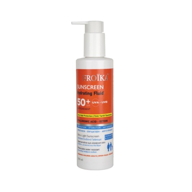 Froika Sunscreen Hydrating Fluid SPF50+ 250ml (Αντηλιακό Ενυδατικό Γαλάκτωμα Προσώπου & Σώματος για 