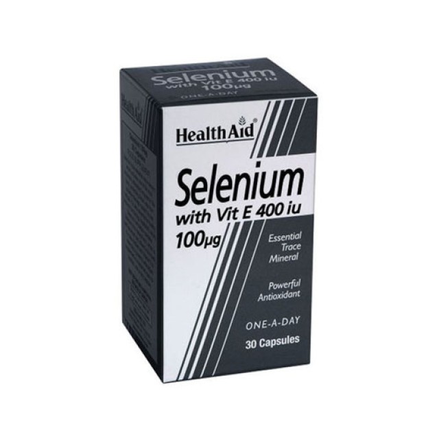 Health Aid Selenium 100mg + Vitamin E 30 cap