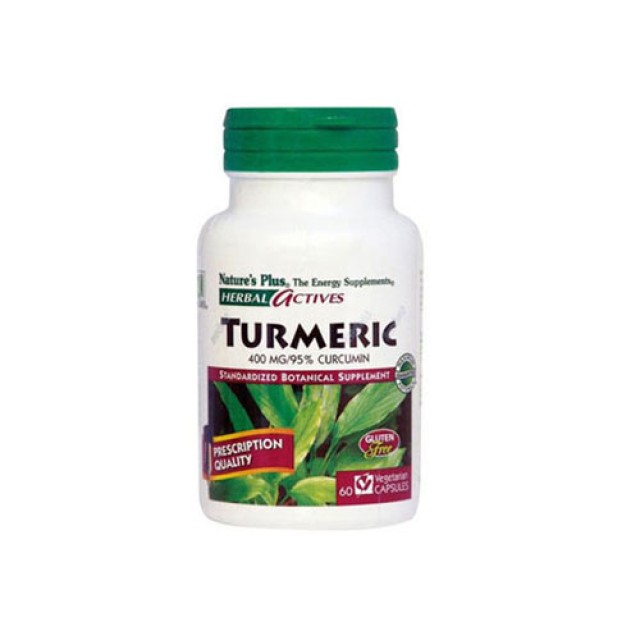 Natures Plus Turmeric 400mg 60cap (Ανοσοποιητικό σύστημα - Αντιμυκητικό)