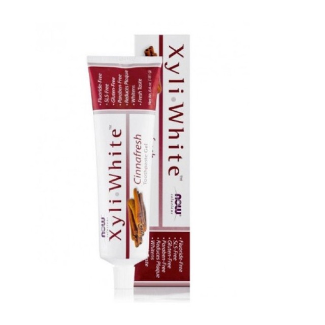 Now Solutions Xyliwhite Cinnamon Toothpaste 182ml (Οδοντόκρεμα με Ξυλιτόλη - Με Γεύση Κανέλας)