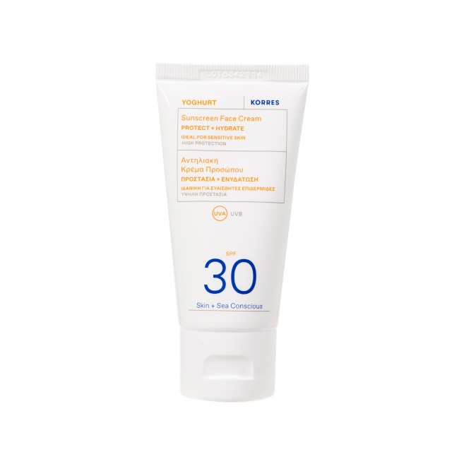 Korres Yoghurt Sunscreen Face Cream SPF30 50ml (Αντηλιακή Κρέμα Προσώπου)