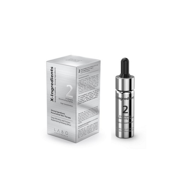 X-Ingredients Strong 2 3 Collagens Decontracting Peptide Drops 10ml (3 Μόρια Κολλαγόνου - Δράση Αναπ