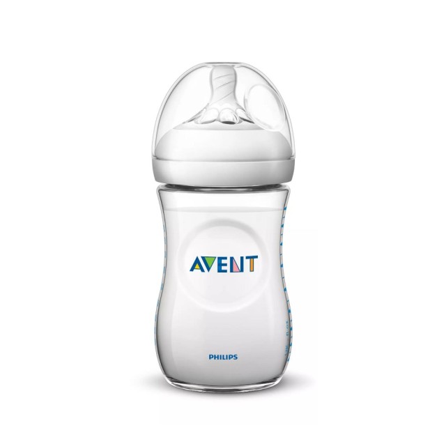 Avent Natural Baby Bottle SCF033/17 1m+ 260ml (Mπιμπερό με Θηλή Αργής Ροής για Μωρά 1m+)