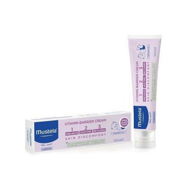 Mustela Vitamin Barrier Cream 1-2-3 50ml (Kρέμα για την Αλλαγή της Πάνας)