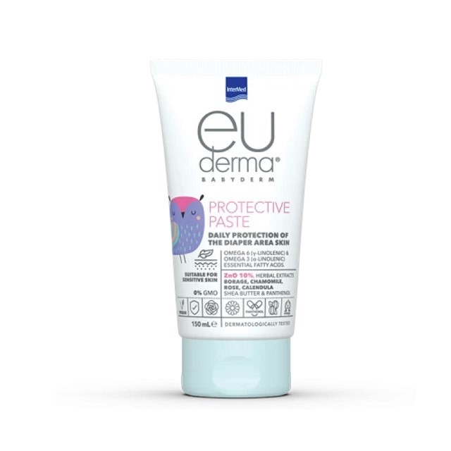 Intermed Euderma Babydem Protective Paste 150ml (Αδιάβροχη Πάστα Προστασίας του Δέρματος στην Περιοχή της Πάνας)