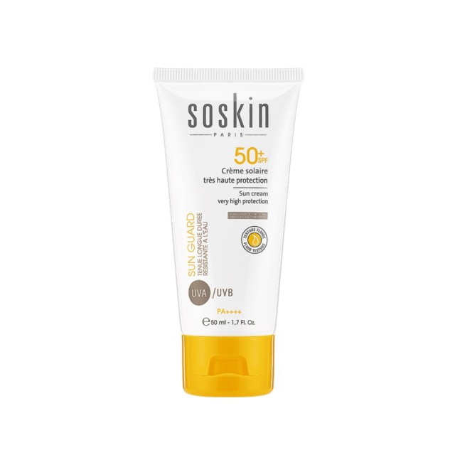 Soskin Sun Very High Protection SPF50+ Fluid Texture 50ml (Αντηλιακή Κρέμα Προσώπου Πολύ Υψηλής Προστασίας με Ανάλαφρη Υφή)