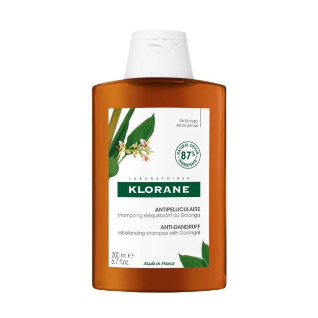 Klorane Galanga Anti-Dandruff Shampoo 200ml (Σαμπουάν Εξισορρόπησης Κατά της Πιτυρίδας)