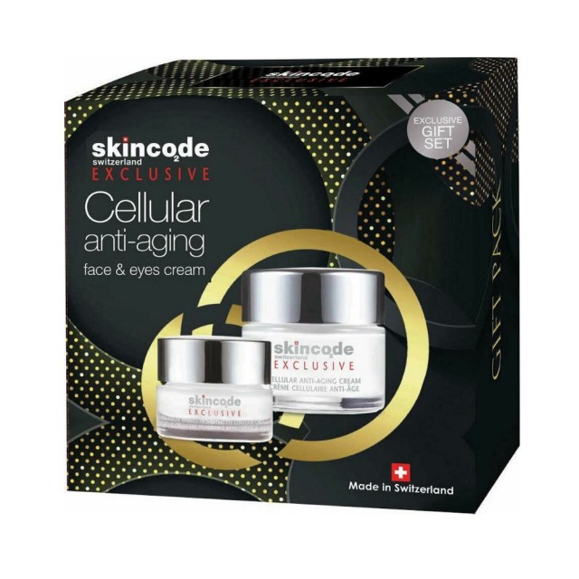 Skincode Exclusive SET Cellular Antiaging Cream 50ml & ΔΩΡΟ Wrinkle Prohibiting Eye Contour Cream 15ml (Αντιγηραντική Κρέμα Ημέρας & ΔΩΡΟ Συσφικτική Κρέμα Ματιών)