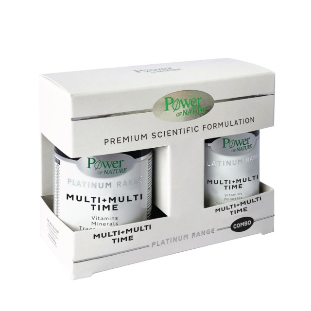 Power Health Platinum Range SET Multi + Multi Time 2x30tabs (ΣΕΤ Συμπληρώματος Διατροφής για τις Καθημερινές Ανάγκες των Ενηλίκων)