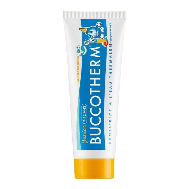 Buccotherm Vegan Organic Kids Toothpaste 50ml (Παιδική Οδοντόκρεμα με Γεύση Παγωμένο Τσάϊ Ροδάκινο για 7-12 Ετών)