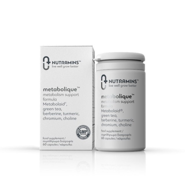Nutramins Metabolique Metabolism Support Formula 60caps (Συμπλήρωμα Διατροφής με Ωφέλιμη Δράση στον Μεταβολισμό & στη Διαχείριση Βάρους)
