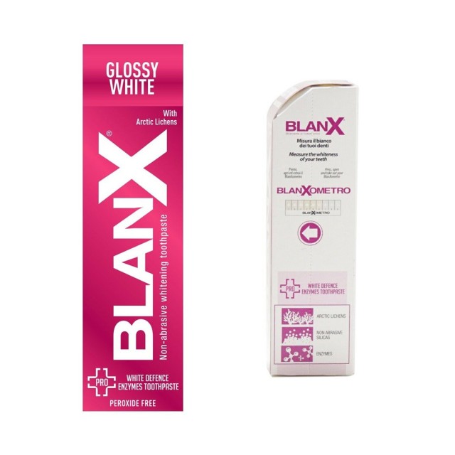 BlanX Glossy Pink Whitening Toothpaste 75ml (Λευκαντική Οδοντόκρεμα με Γυαλιστική Δράση για Καθημερινή Χρήση)