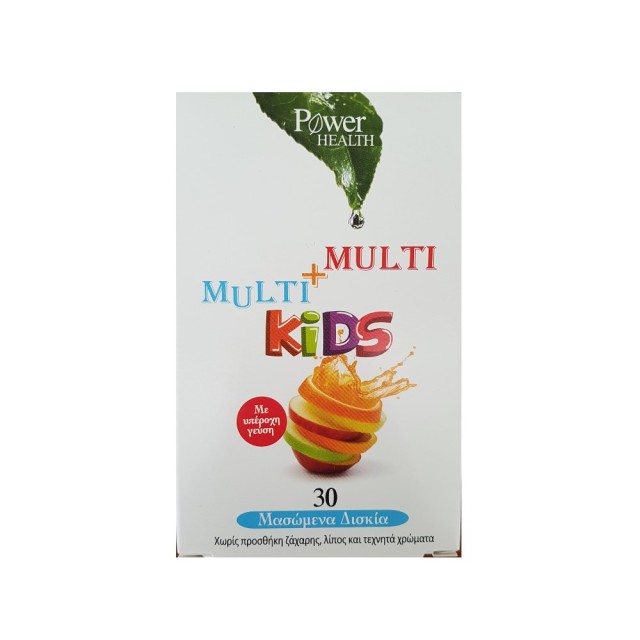 Power Health Multi+Multi Kids 30tabs (Πολυβιταμίνες για Παιδιά 30 Μασώμενα Δισκία)