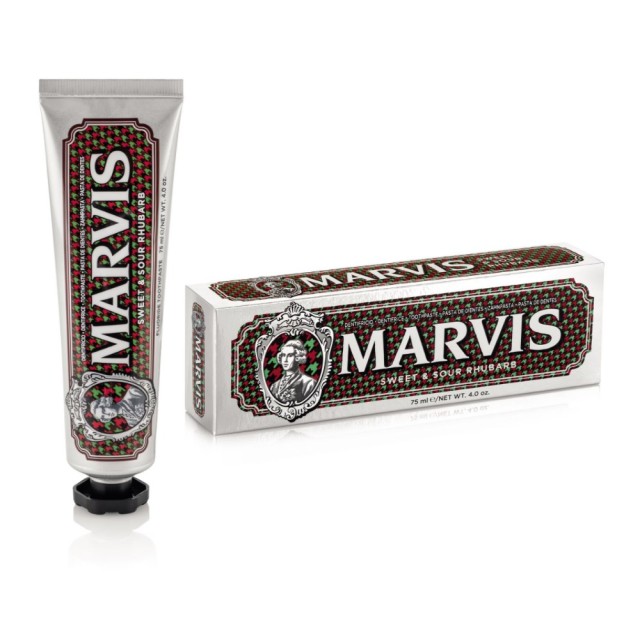Marvis Sweet & Sour Rhubars Toothpaste 75ml (Οδοντόκρεμα με Γεύση Ραβέντι)