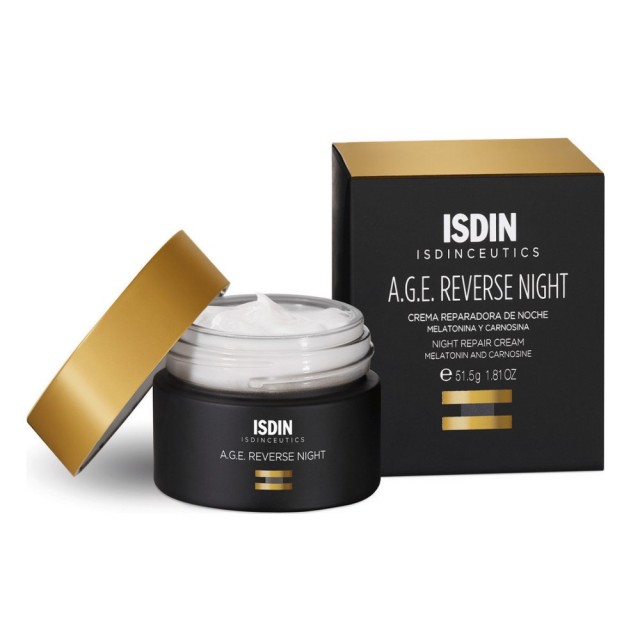 Isdin Age Reverse Night Repair Cream 50ml (Κρέμα Νύχτας για Επιδιόρθωση με Μελατονίνη)
