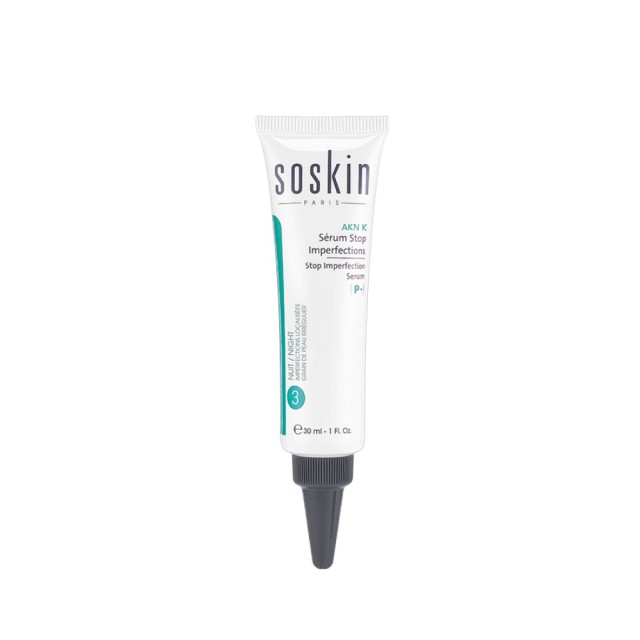 Soskin Akn N Stop Imperfection Serum 30ml (Ορός για Τοπική Εφαρμογή στις Ατέλειες του Δέρματος με Ακμή)