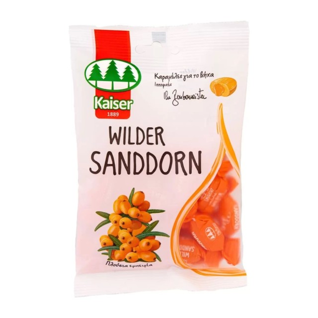 Kaiser Wilder Sanddorn 90gr (Καραμέλες για το Βήχα με Ιπποφαές & Γέμιση Φρούτων)