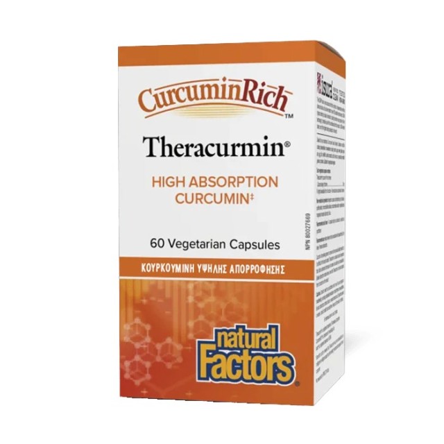 Natural Factors Curcumin Rich 30mg 60caps (Συμπλήρωμα Διατροφής με Κουρκουμίνη)