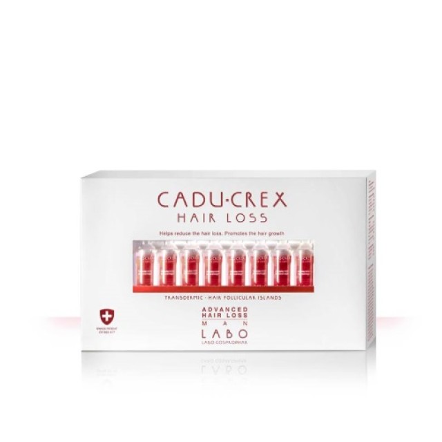 Labo Caducrex Advanced Man 20 αμπούλες (Ειδική Σύνθεση για Άνδρες με Έντονη Τριχόπτωση)