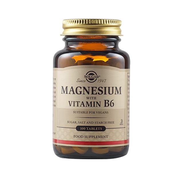 Solgar Magnesium With Vitamin B6 100tabs
