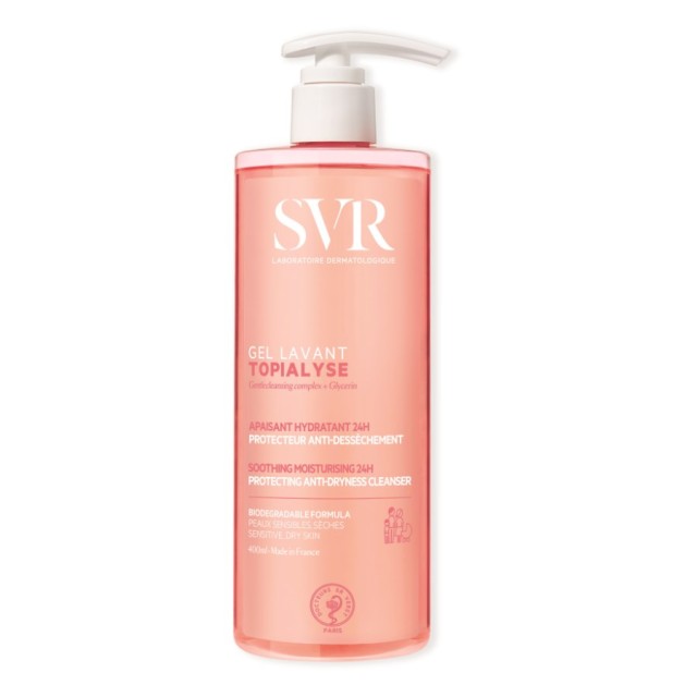 SVR Topialyse Gel Lavant 400ml (Τζελ Καθαρισμού Προσώπου & Σώματος για Ξηρό & Ευαίσθητο Δέρμα)