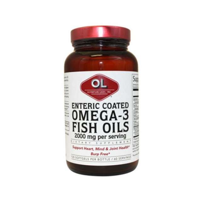 Olympian Labs Enteric Coated Omega 3 120 Softgels