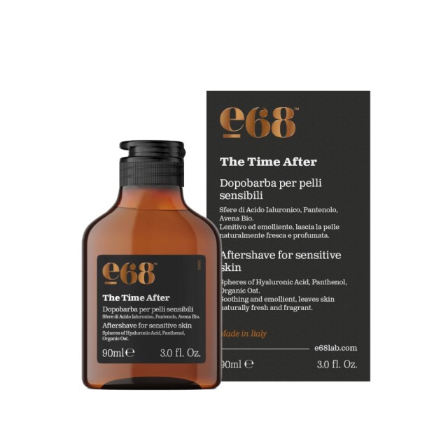 E68 The Time After Aftershave For Sensitive Skin 90ml (Καταπραϋντική Κρέμα για Μετά το Ξύρισμα)