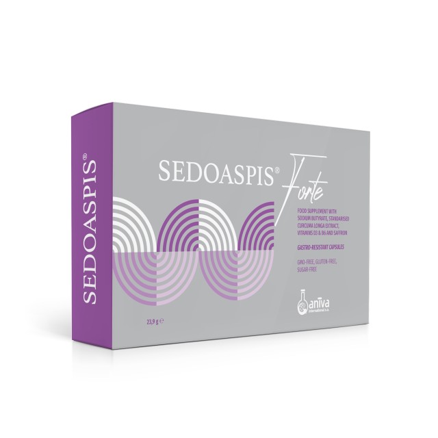 Aniva Sedoaspis Forte 30caps (Συμπλήρωμα Διατροφής για την Υποστήριξη του Εντερο‑Εγκεφαλικού Άξονα)