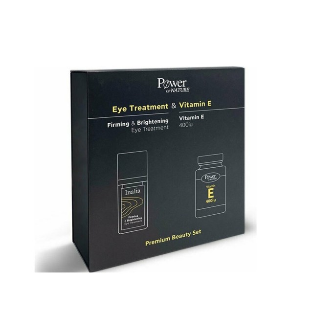 Power Health Premium Beauty SET Inalia Firming & Brightening Eye Treatment 15ml & Platinum Range Vitamin E 400iu 30caps 