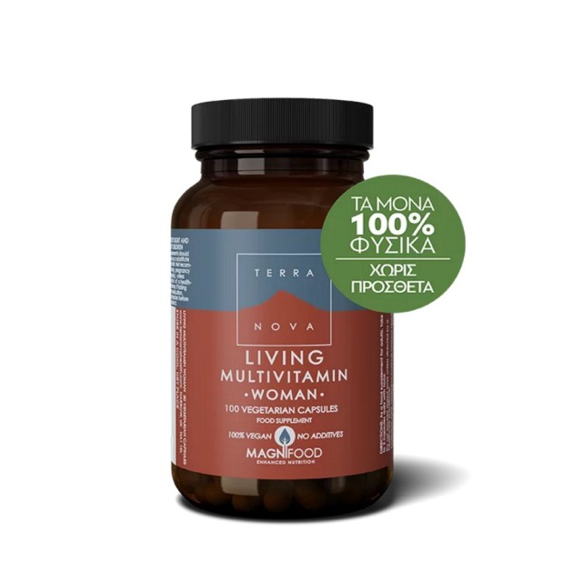 Terranova Living Multivitamin Woman 100caps (Πολυβιταμίνες Ειδικά Σχεδιασμένες για τις Ανάγκες της Γυναίκας)