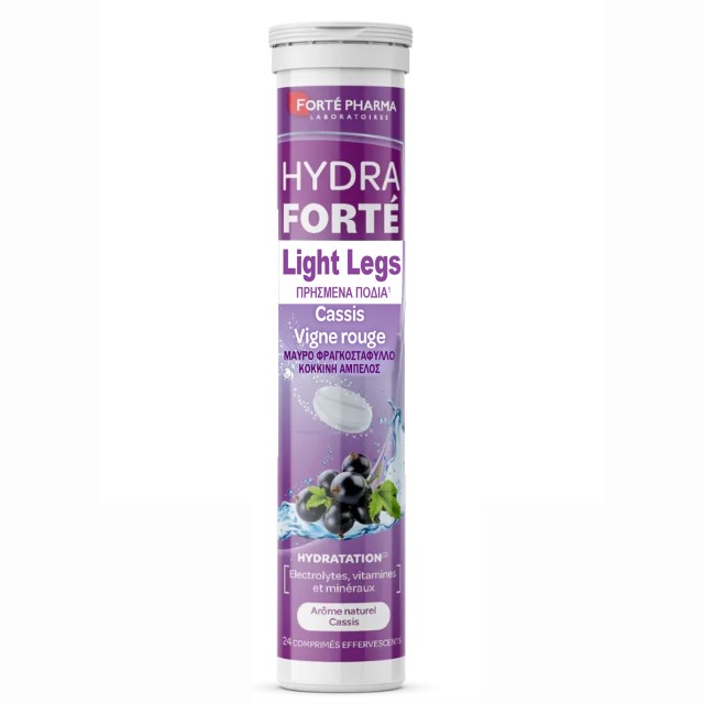 Forte Pharma Hydra Forte Light Legs 24tabs (Συμπλήρωμα Διατροφής με Ηλεκτρολύτες, Φραγκοστάφυλλο & Κόκκινη Άμπελο)