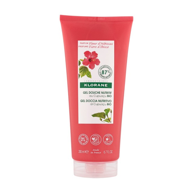 Klorane Cupuacu Fleur De Hibiscus Nourishing Shower Gel 200ml (Αφρόλουτρο με Ανθούς Ιβίσκου)