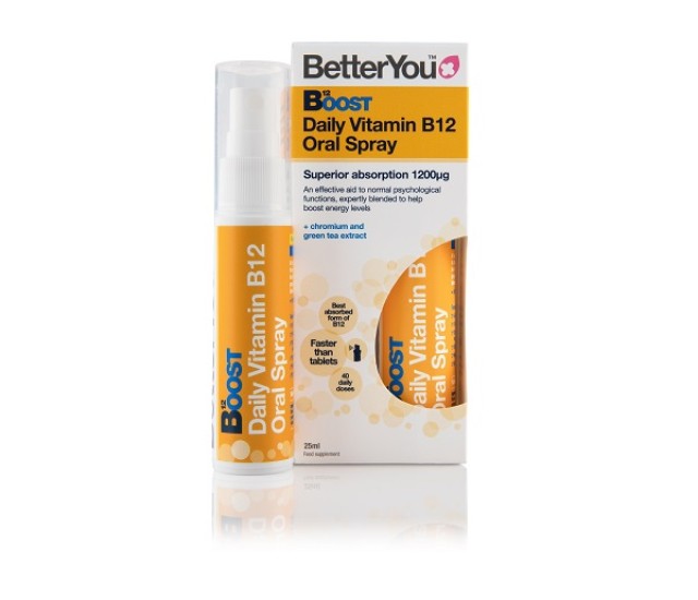 BetterYou Boost B12 Spray 25ml (Στοματικό Σπρέι Βιταμίνης B12)