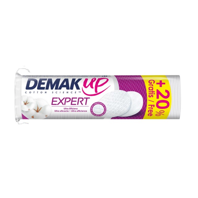 Demak Up Expert Cotton Round Pads 84τεμ (Δίσκοι Ντεμακιγιάζ)