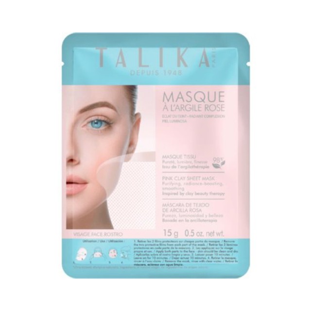 Talika Pink Clay Mask 1x15gr (Μάσκα Προσώπου από Ροζ Άργιλο) 