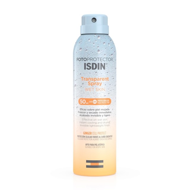 Isdin Fotoprotector Transparent Spray Wet Skin SPF50 250ml (Αντιηλιακό Σπρέι Σώματος)