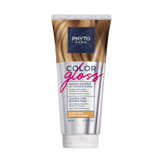 Phyto Color Gloss Mask Honey Blonde 200ml (Μάσκα Περιποίησης & Αναζωογόνησης Χρώματος – Χρυσαφένιο Ξανθό)