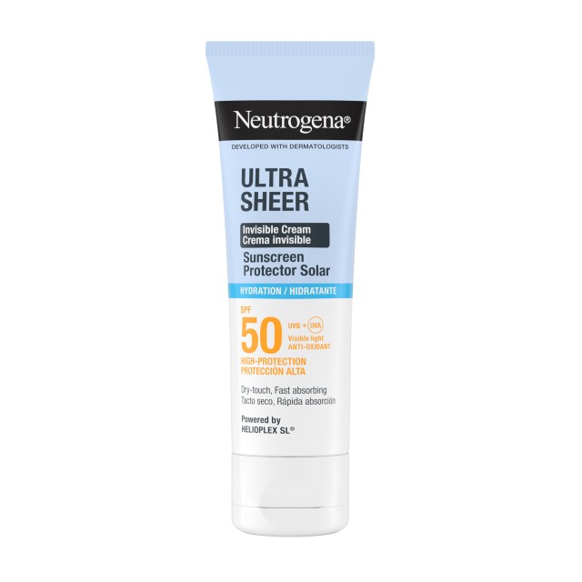 Neutrogena Ultra Sheer Invisible Cream Hydration SPF50 50ml (Αντηλιακή Κρέμα Προσώπου)