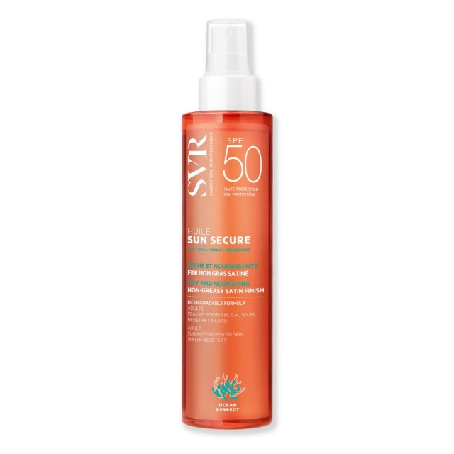 SVR Sun Secure Dry Oil SPF50 200ml (Αντηλιακό Έλαιο για Πρόσωπο, Σώμα & Μαλλιά)