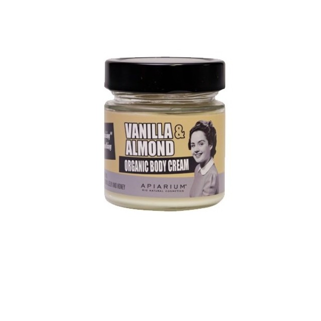 Apiarium Vanilla & Almond Organic Body Cream 200ml (Βιολογική Κρέμα Σώματος με Βανίλια) 