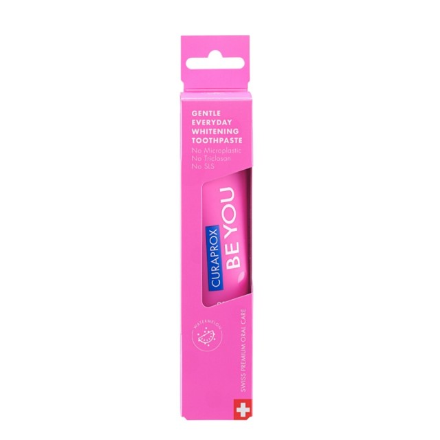 Curaprox Be You Gentle Everyday Whitening Toothpaste Candy Lover 60ml (Οδοντόκρεμα Φυσικής Λεύκανσης με Γεύση Καρπούζι)
