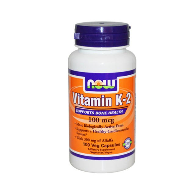 Now Foods Vitamin K2 100mcg 100vcaps (Βιταμίνη Κ-2)