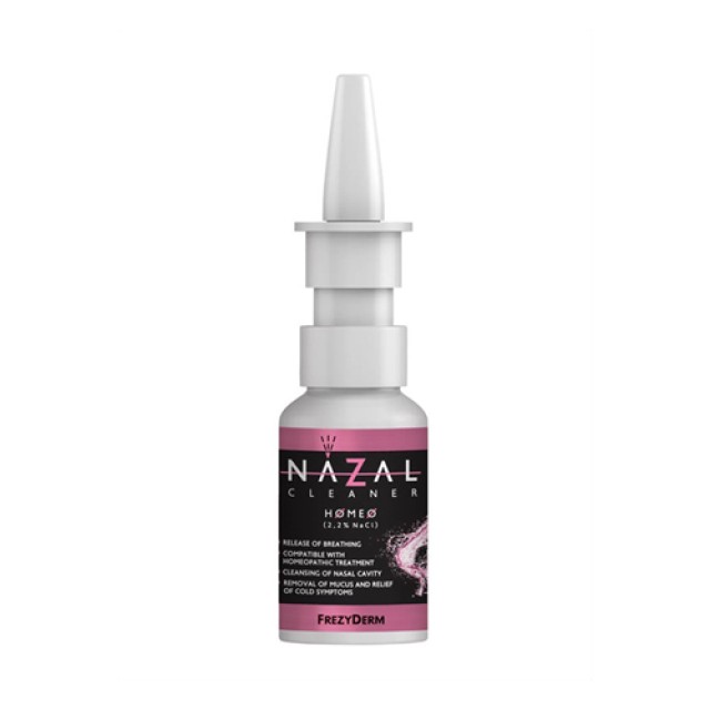 Frezyderm Nazal Cleaner Homeo 30ml (Ρινικό Αλατούχο Διάλυμα - Συμβατό με Ομοιοπαθητική  Αγωγή) 