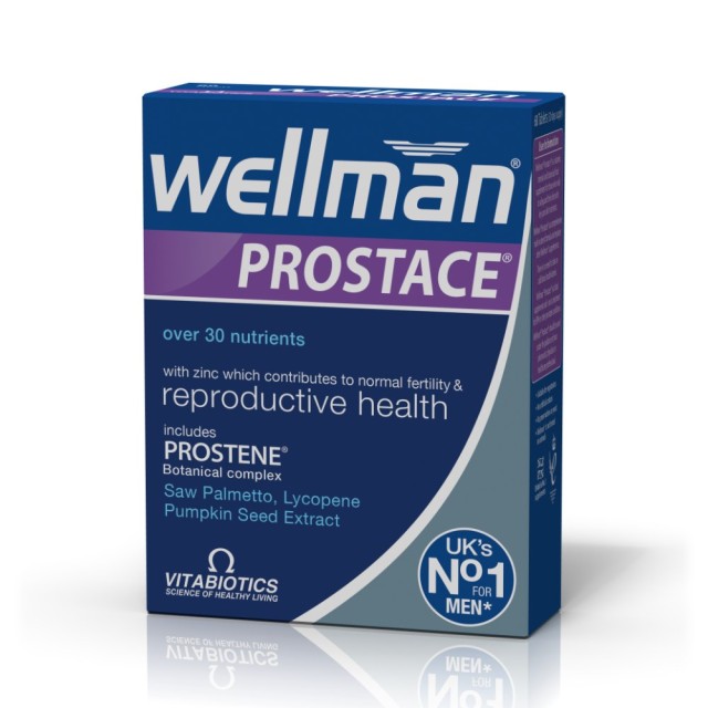 Vitabiotics Wellman Prostace 60caps (Συμπλήρωμα Διατροφής για την Υγεία του Προστάτη)