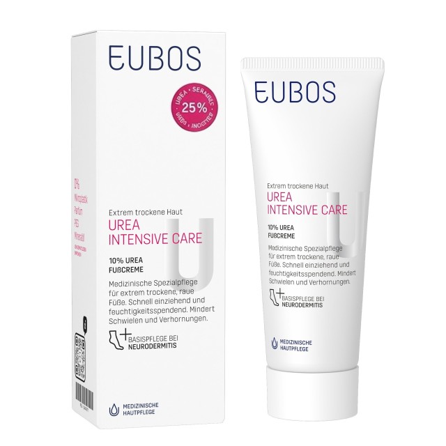 Eubos SET Urea 10% Foot Cream 100ml + 25ml (Κρέμα Ποδιών για Εντατική Φροντίδα για το Εξαιρετικά Ξηρό, Σκληρό & Σκασμένο Δέρμα)