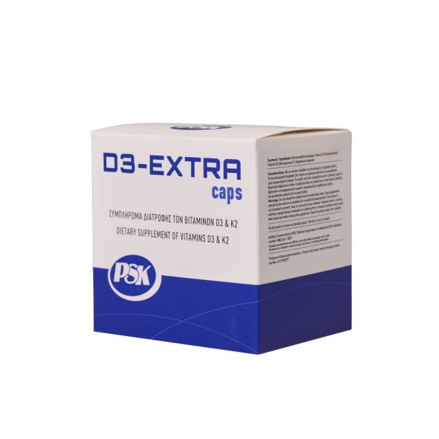 Psk D3 Extra 4000iu & K2 60tabs (Συμπλήρωμα Διατροφής με Βιταμίνη D3 & K2)